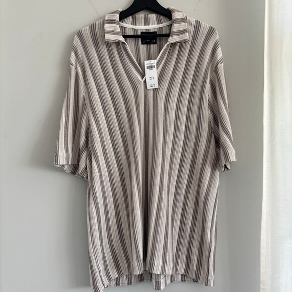 NEW Abercrombie & Fitch Striped Polo Men's Size XL - Picture 1 of 7